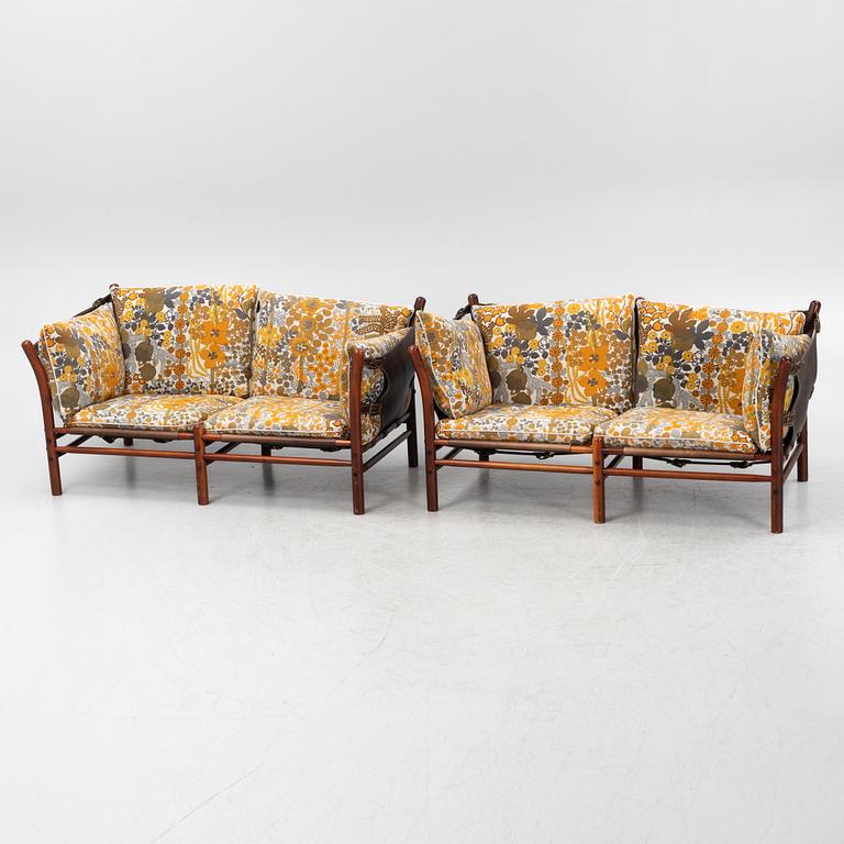 Arne Norell, a pair of 'Ilona' sofas, 1960s/70s.
