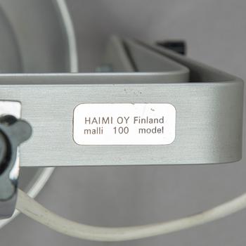 Yrjö Kukkapuro, spottivalaisimia, 2 kpl, malli 100, Haimi Oy 1970.