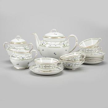 TESERVIS, 8 st, porslin, B&C Limoges, Frankrike, 1900-tal.
