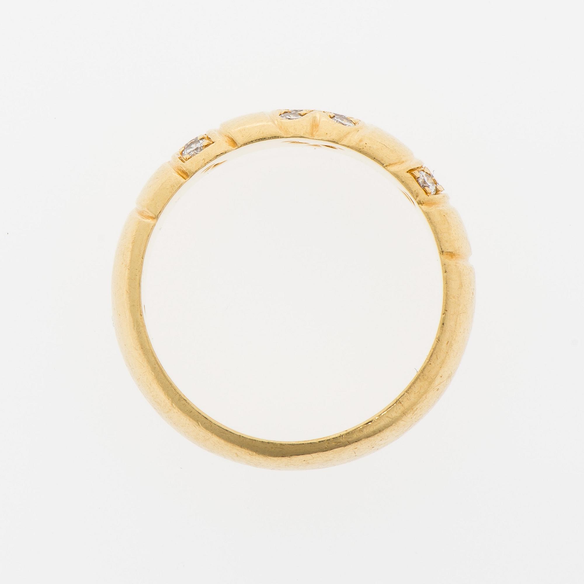 RING, briljantslipade diamanter, 18K guld.
