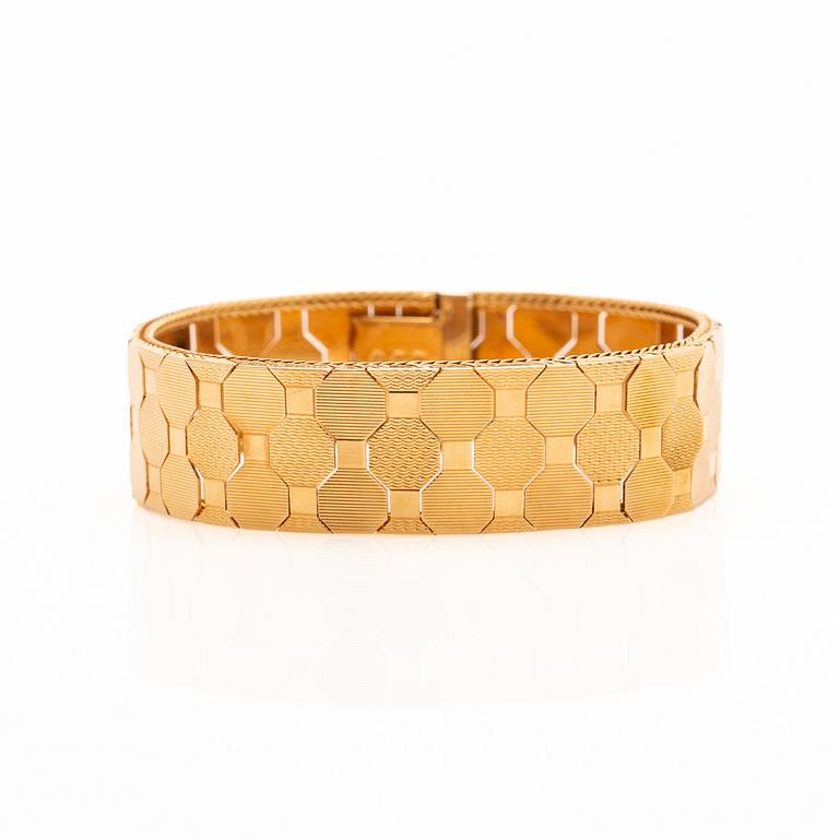 Bracelet, 18K gold, Uno A Erre, Italy.