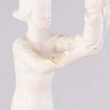 VIKTOR JANSSON,  skulptur, gips, signerad Faffan J.