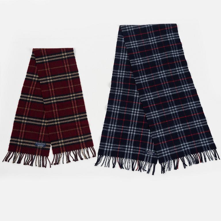 Burberry, halsdukar, 2 st,.