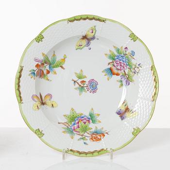A 68-piece 'Queen Victoria' dinner service, Herend, Hungary.