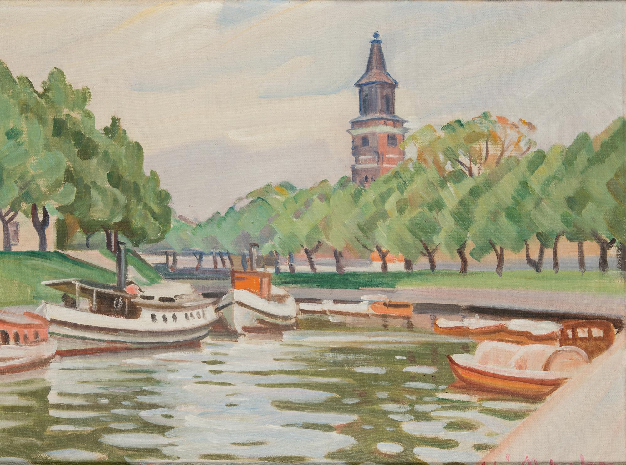 Ali Munsterhjelm, oil on canvas, signed.