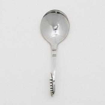 Georg Jensen, a sterling silver serving spoon, Denmark 1933-44.