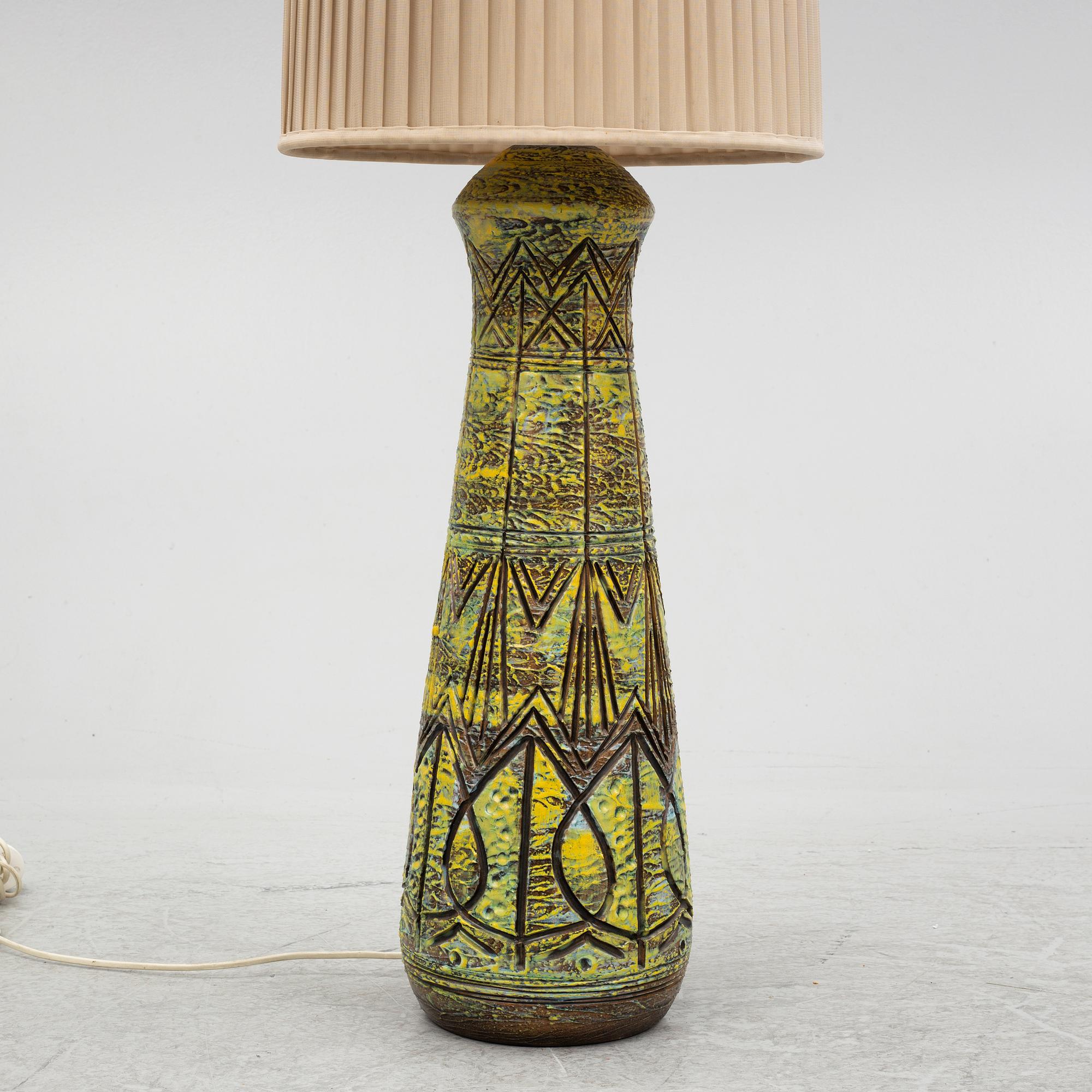 Golvlampa, Tilgmans Keramik, 1950/60-tal.