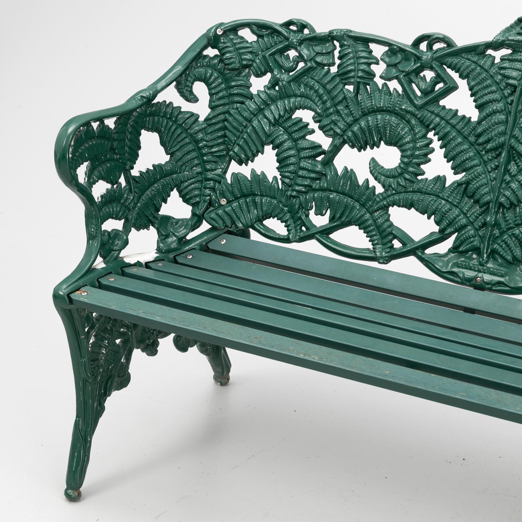 A garden set with table, sofas and chairs, Byarums Bruk, Sweden.