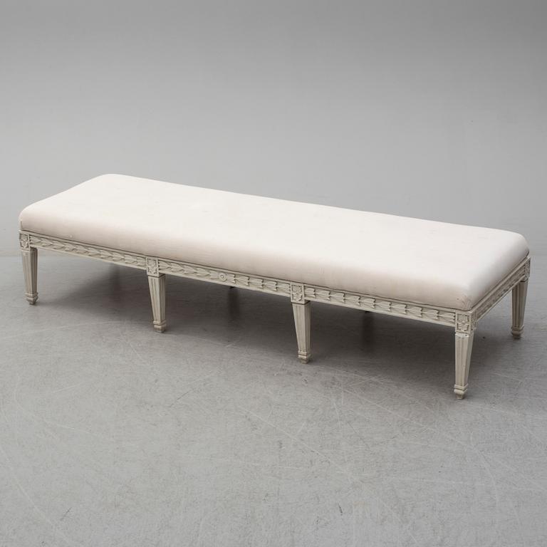 A circa 2000 Gustavian style bench.