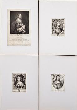 GRAFISKA BLAD, 12 stycken, 1800-tal.