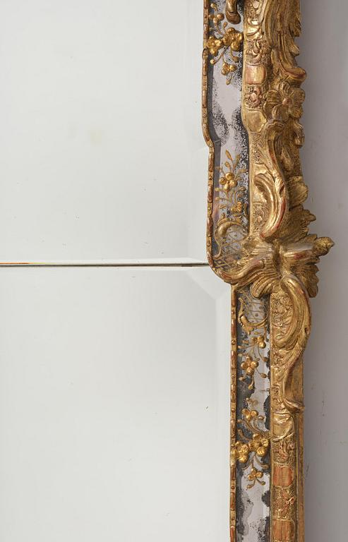A Swedish Rococo mirror.