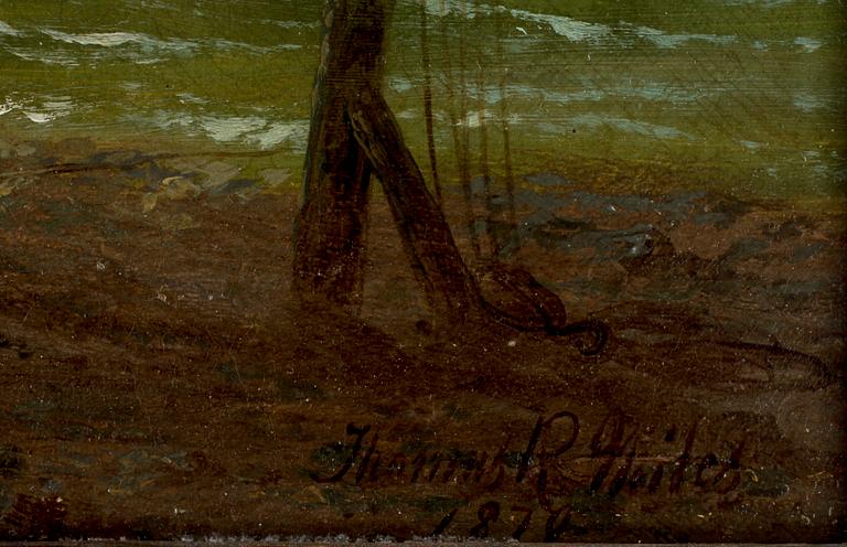 THOMAS ROSE ACT. MILES (STORBRITANNIEN), olja på duk, sign. och dat. 1870.