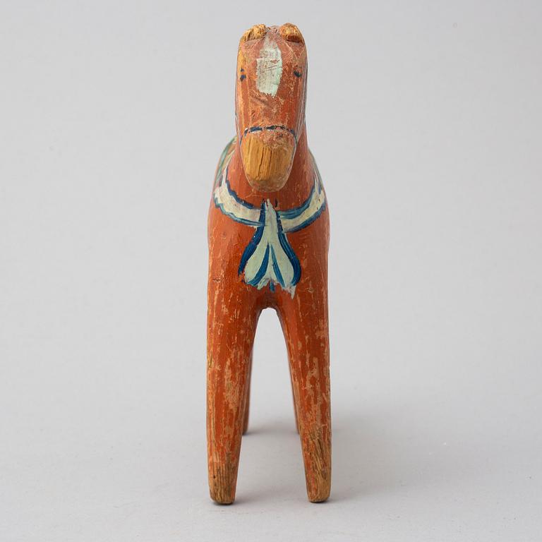 A SWEDISH WOODEN HORSE from Dalecarlia, first half of the 20th century.