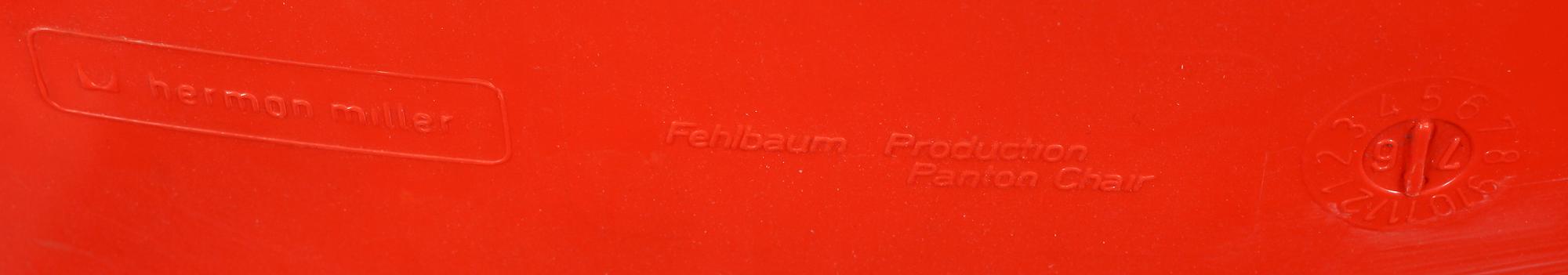 STOLAR, ett par, "Panton chair", Verner Panton för Herman Miller, USA, 1976.