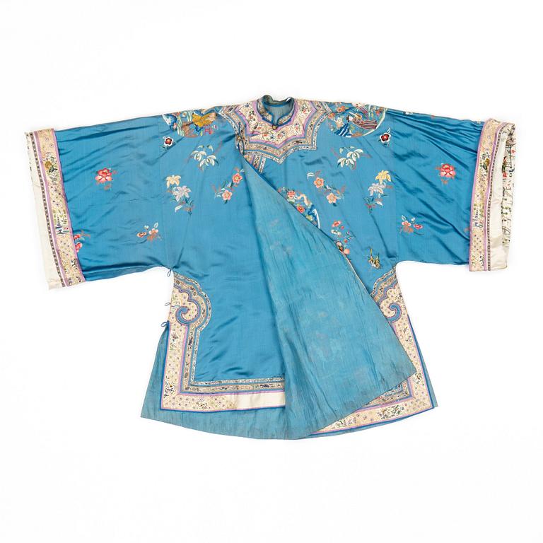 A Chinese embroidered robe, early 20th Century.