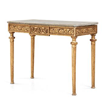 13A. A Gustavian console table, late 18th century.