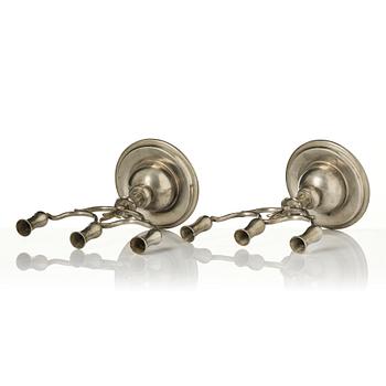 Firma Svenskt Tenn, a pair of candelabra model A 271, Stockholm, 1927.