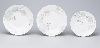 MATSERVIS, 46 delar, porslin, "Maria Björnbär", Rosenthal, Tyskland. 1900-talets andra hälft.