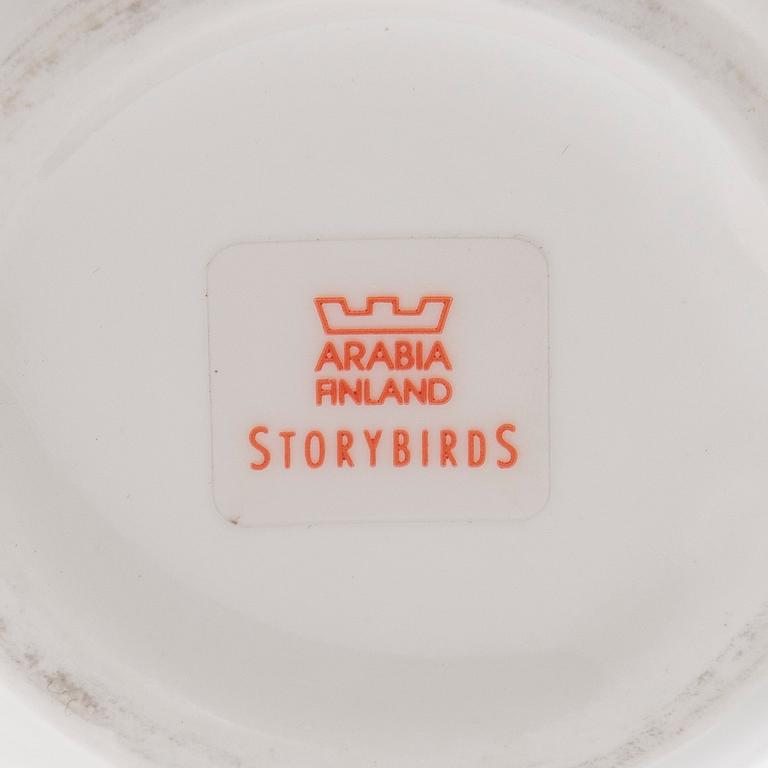 KANNOR, porslin, "Storybirds", Kati Tuominen-Niittylä, Arabia.
