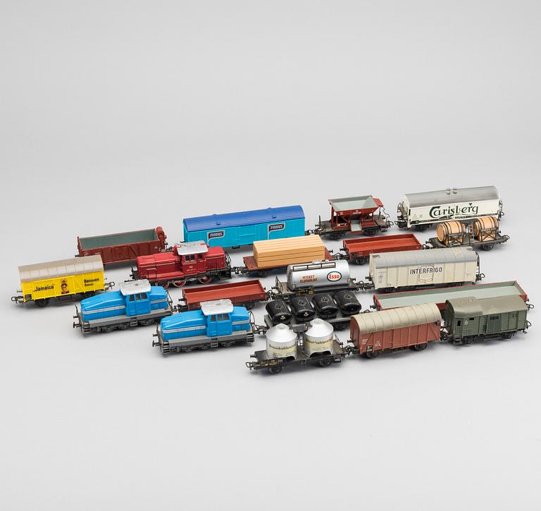 MÄRKLIN, samling lok och vagnar, 1900-talets andra hälft.