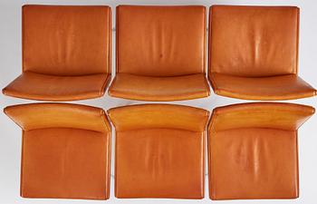 Hans J. Wegner, a set of six 'AP 40' chairs, AP Stolen, Denmark, 1960s/70s. Provenance Sven Lundh.