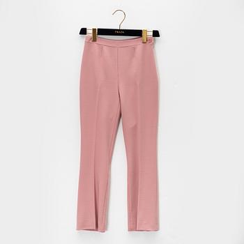 Prada, a pair of pink wool pants, size 36.