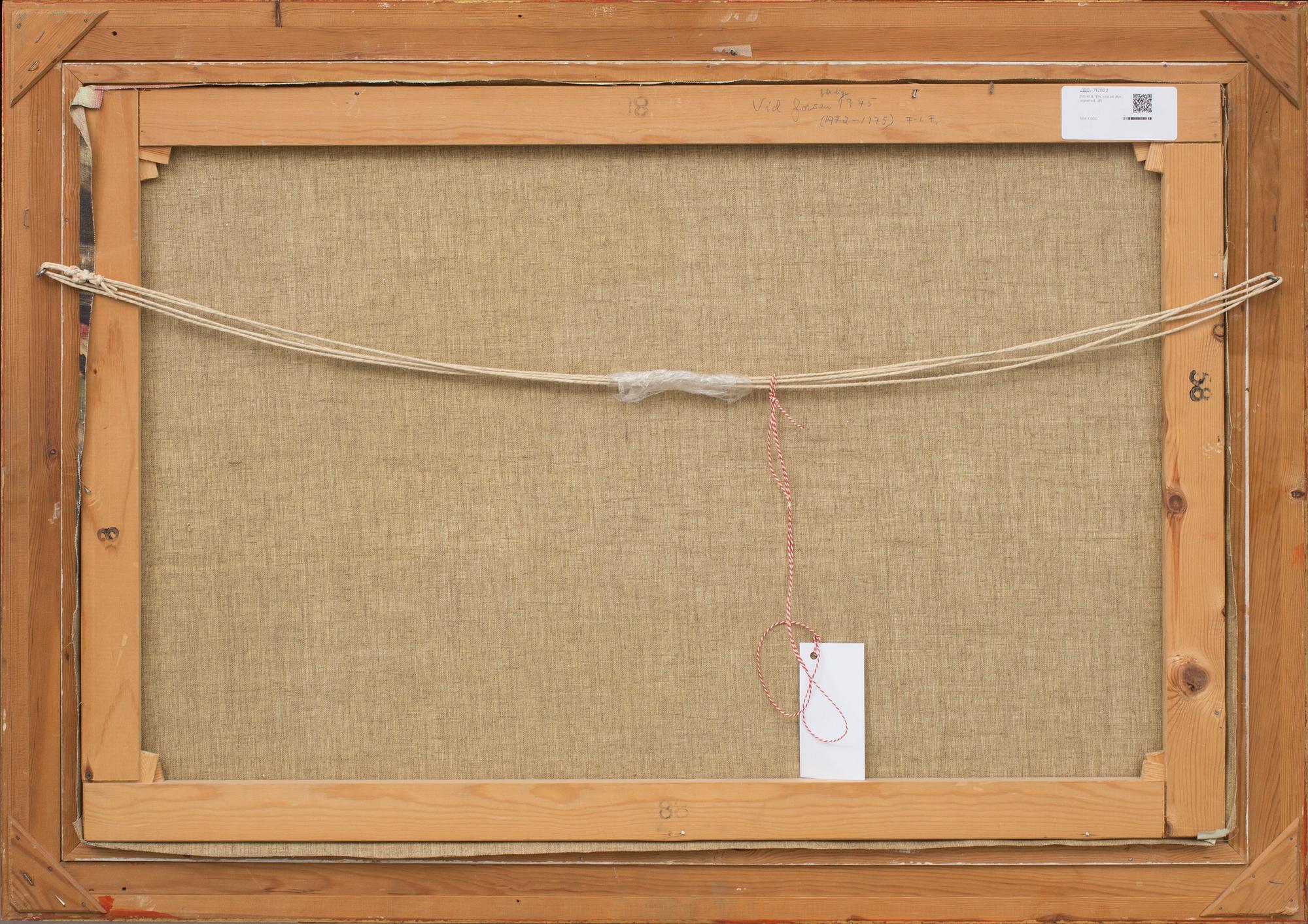 BO HULTÉN, olja på duk, signerad.