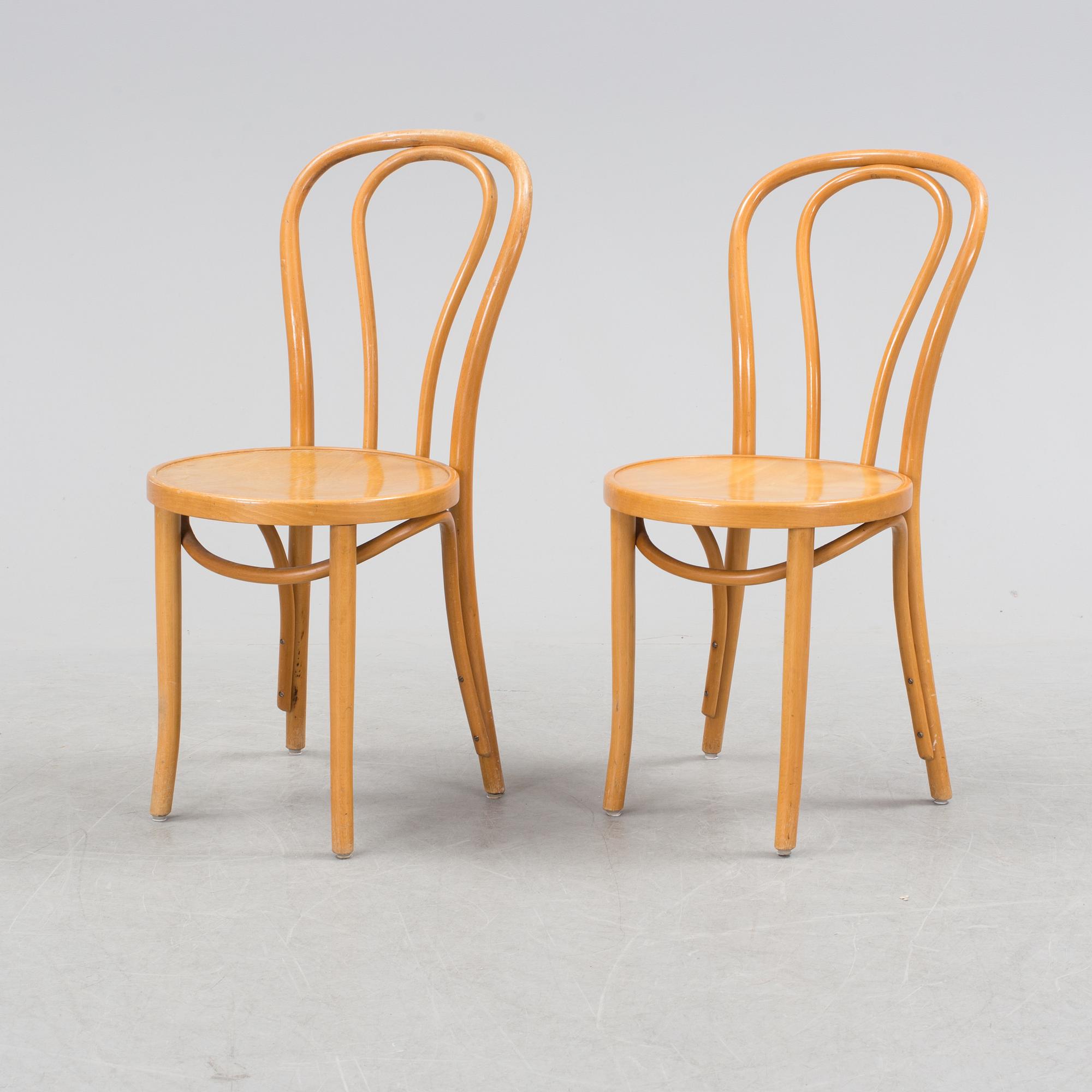 A set of four "Öglan" chairs by IKEA.