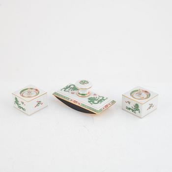 Meissen, a four piece porcelain writing set, Germany, circa 1900.