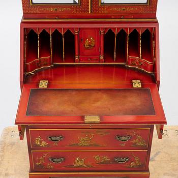 Writing cabinet, chinoiserie style, 20th century.
