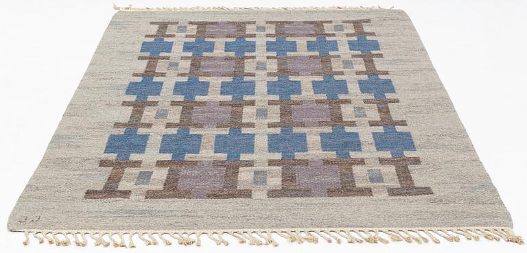 Judith Johansson, matta, "Gång", rölakan, ca 245 x 166 cm, signerad JJ.