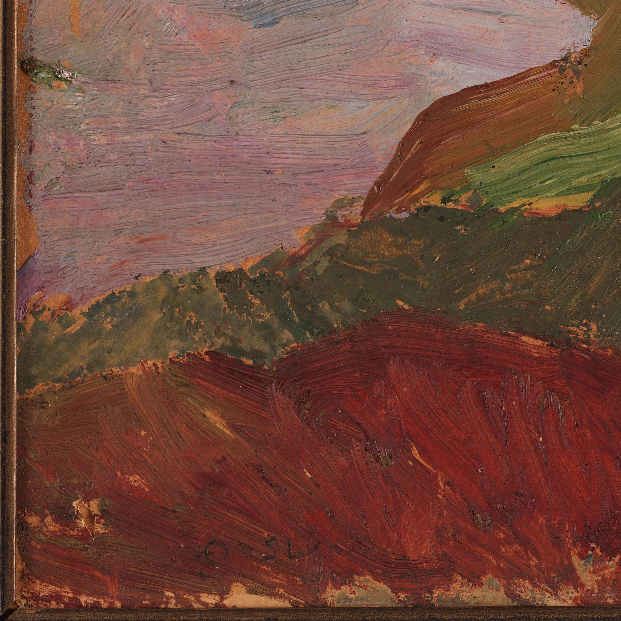 Helmer Osslund, Landscape from the north of Sweden.