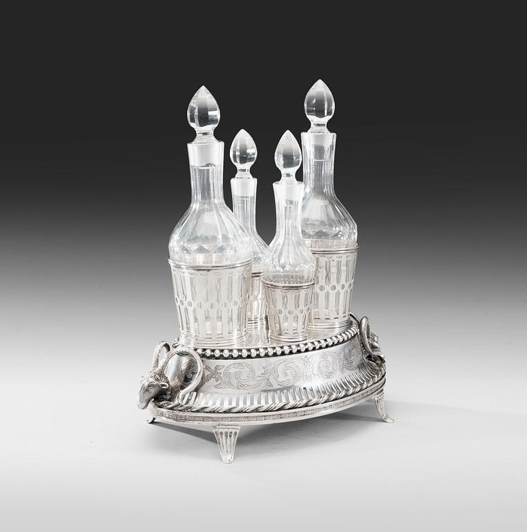 A CRUET SET.