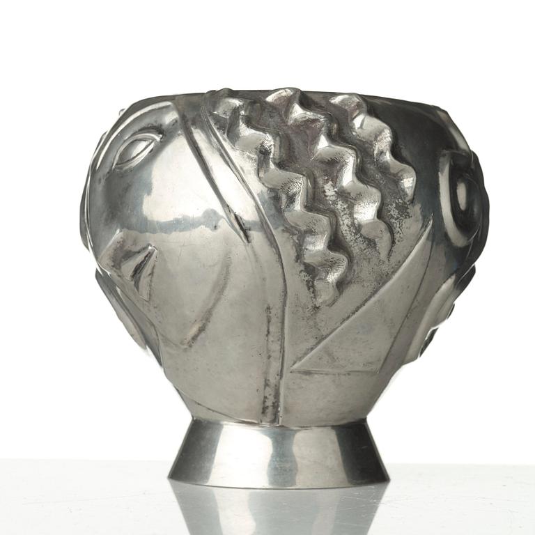 Anna Petrus, a pewter vase 'The Profile vase', Svenskt Tenn, Stockholm 1960.