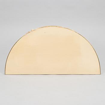 Spegel med konsolbord samt 4 stolar, sengustaviansk stil, 1900-talets början.