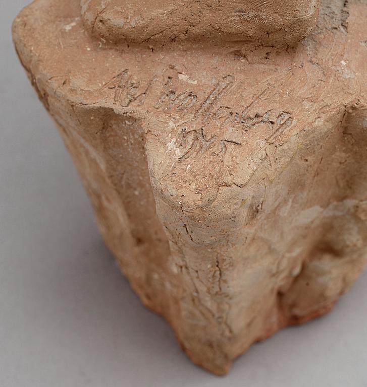 AXEL WALLENBERG, skulptur, terrakotta, sign o dat 1945.