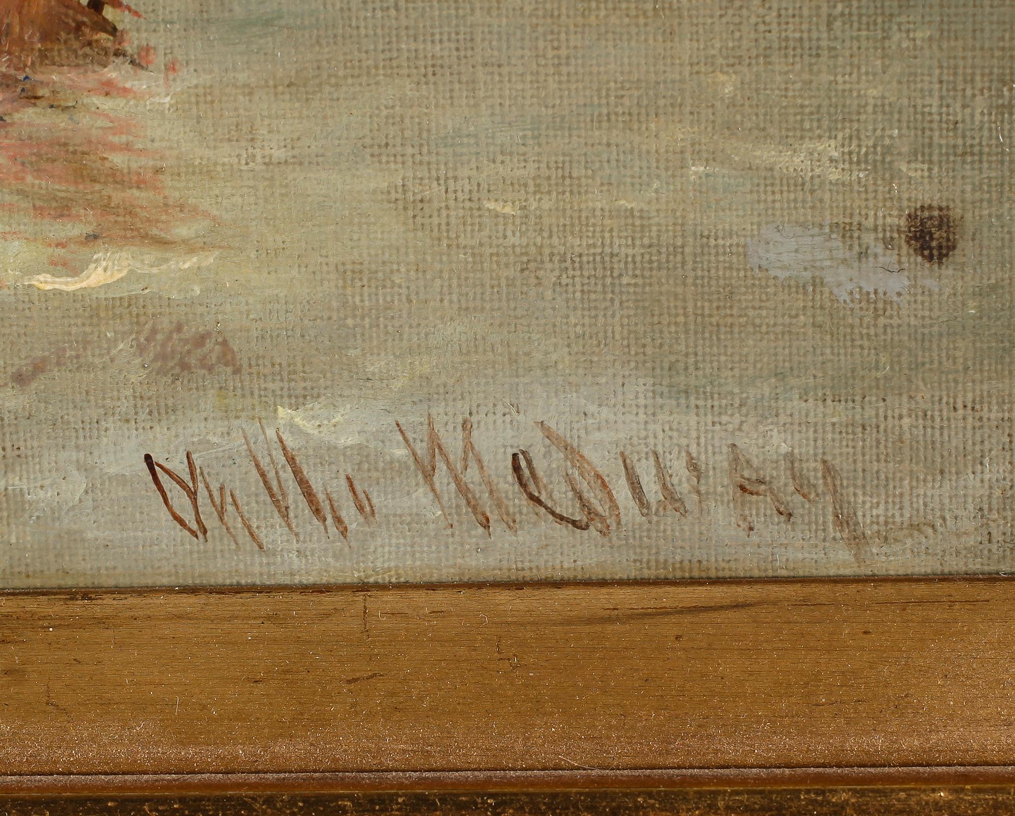 ALFRED MONTAGUE, olja på duk, signerad.