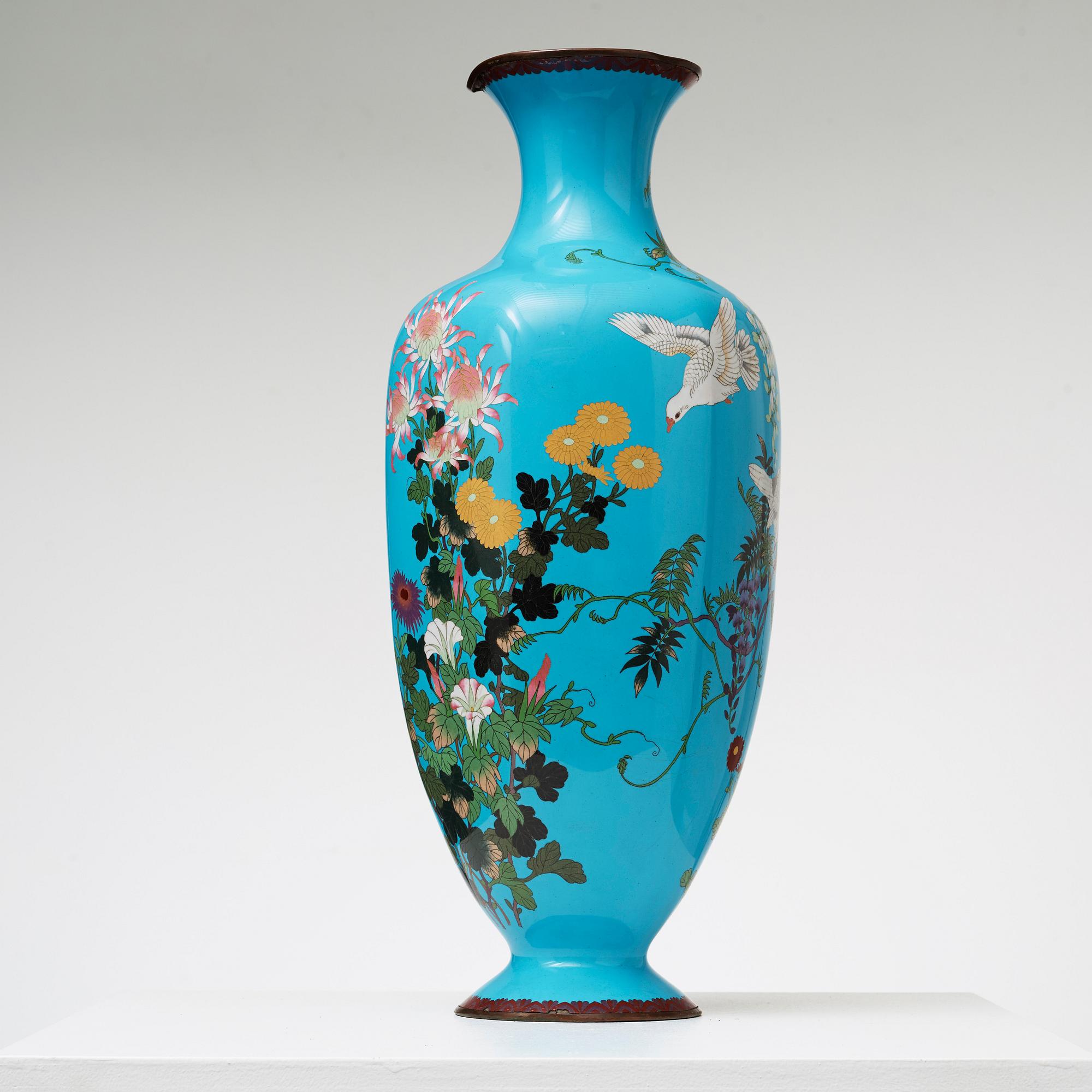 VAS, cloissonné, troligen Japan, 1800/1900-tal.