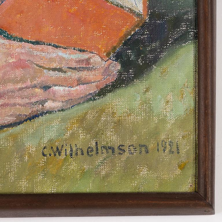 Carl Wilhelmson, olja på duk, signerad och daterad 1921.