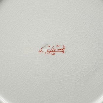 KRÄFTSERVIS, 13 delar, flintgods, Alf Wallander, Rörstrand, 1900-talets första hälft.