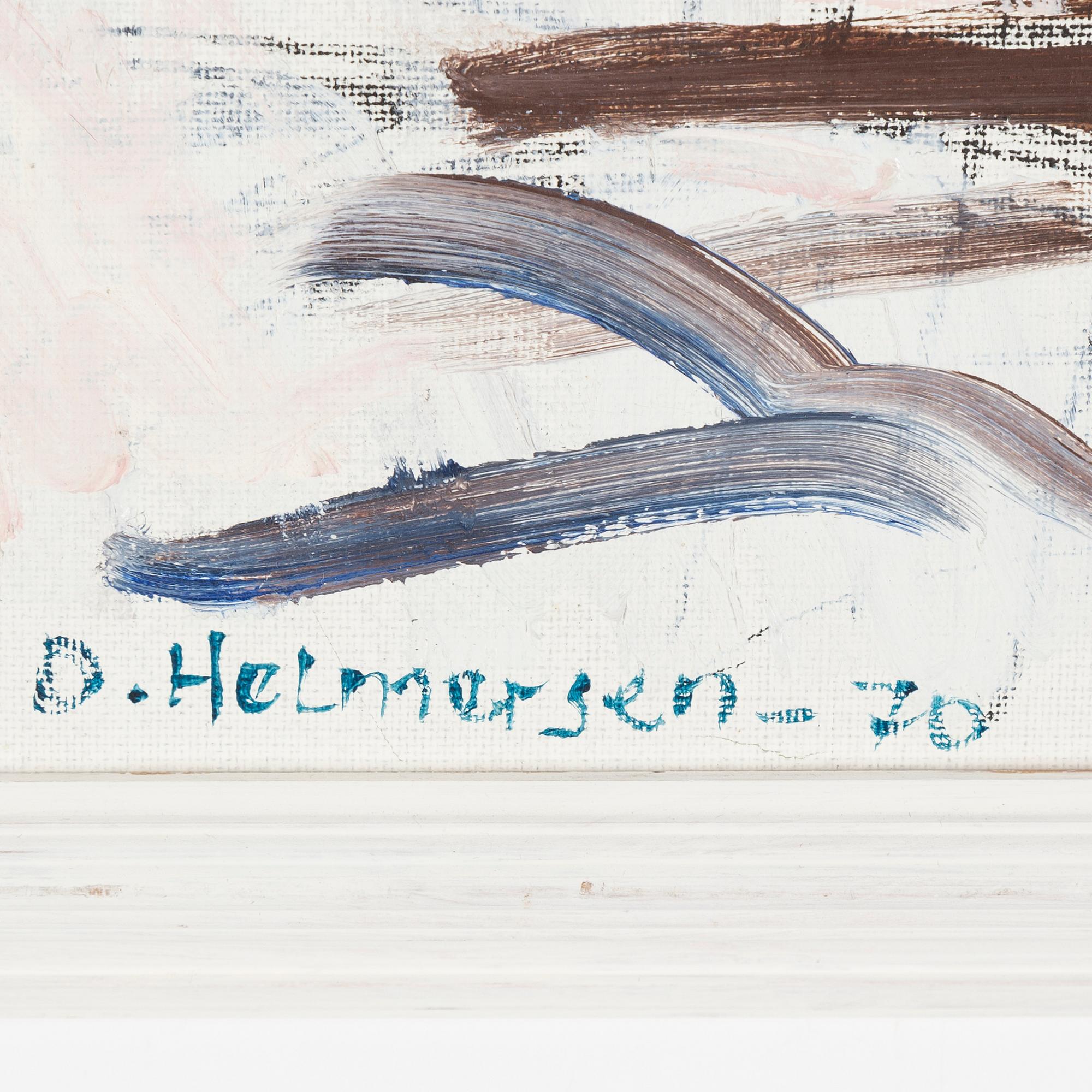 ODD HELMERSEN, oil on canvas, signed and dated -70.