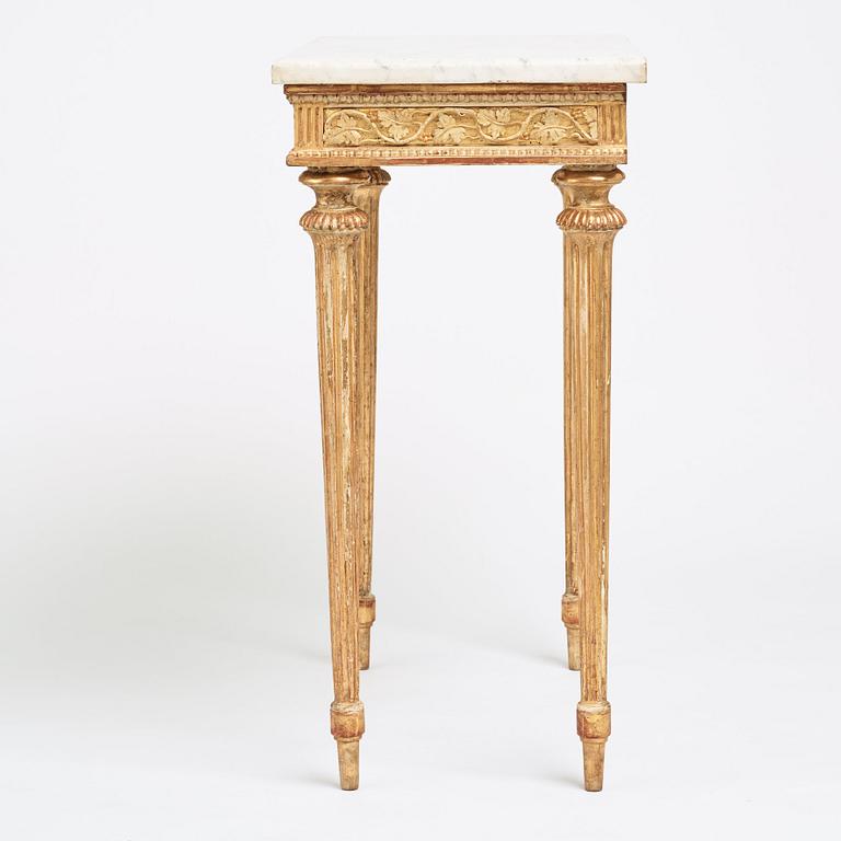 A late Gustavian 18th century console table.