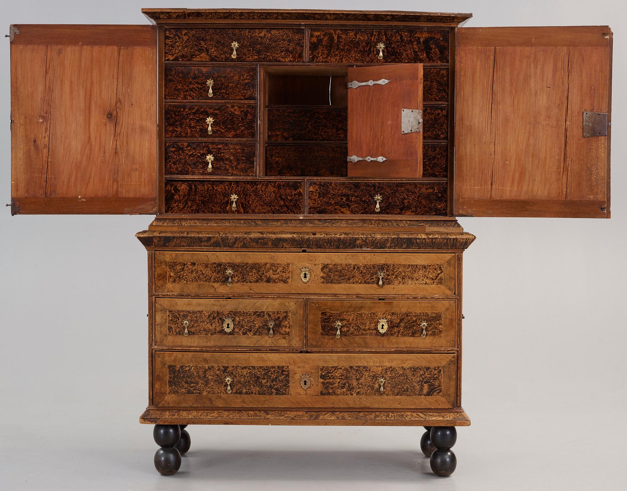 A Swedish late Baroque 1720/30's cupboard.