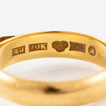 Ring, 20K gold with pearl.