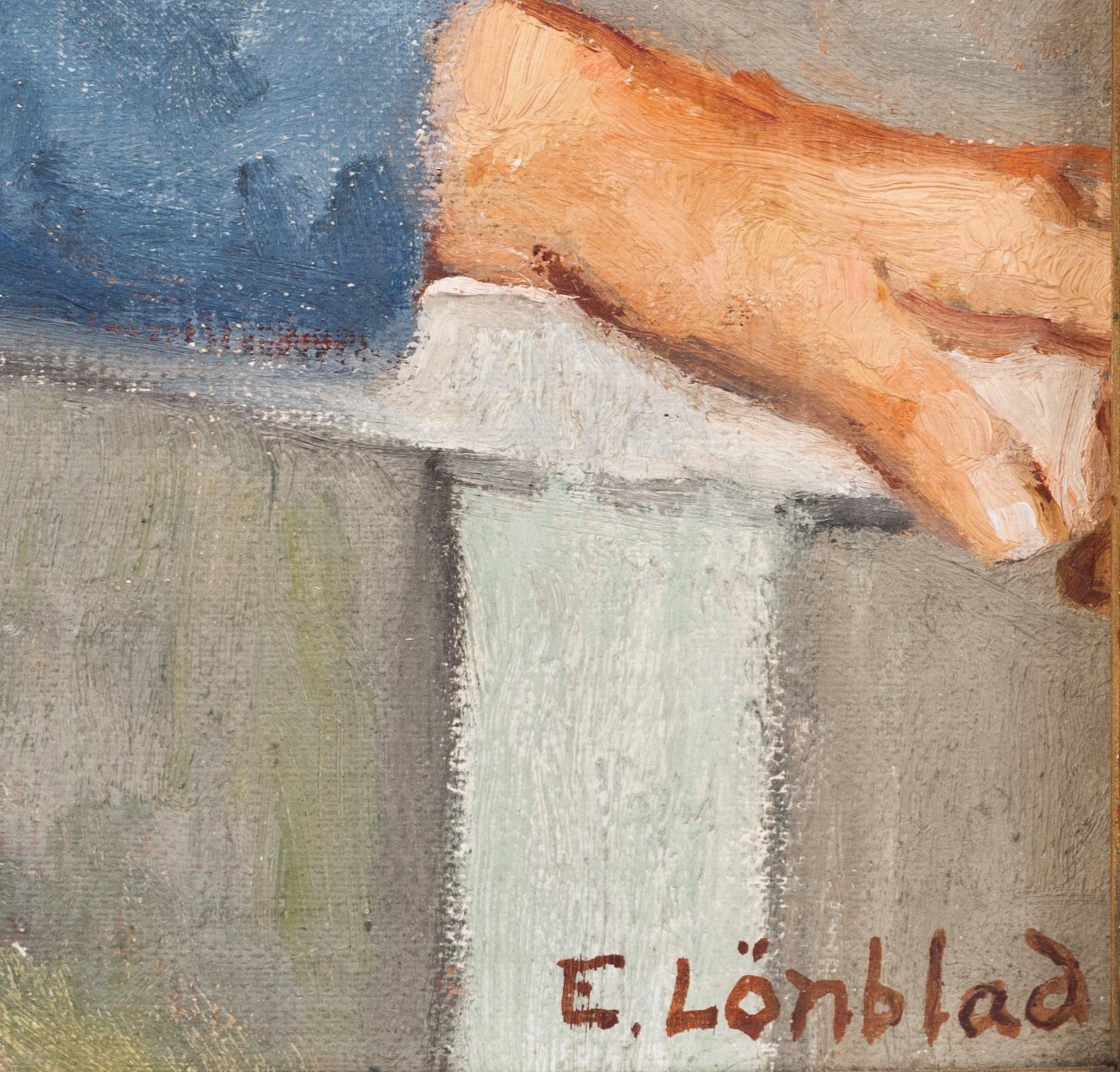 EMILIA LÖNBLAD, olja på duk, signerad.