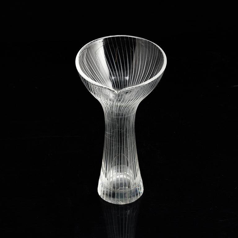 A Tapio Wirkkala glass vase, Iittala 1950´s.