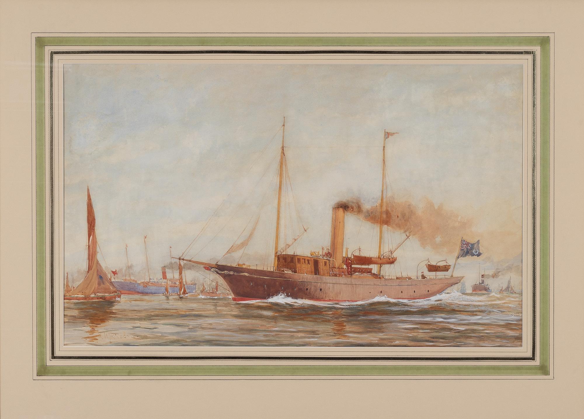 Norman Wilkinson, Steam yacht of the Royal Yacht Club.