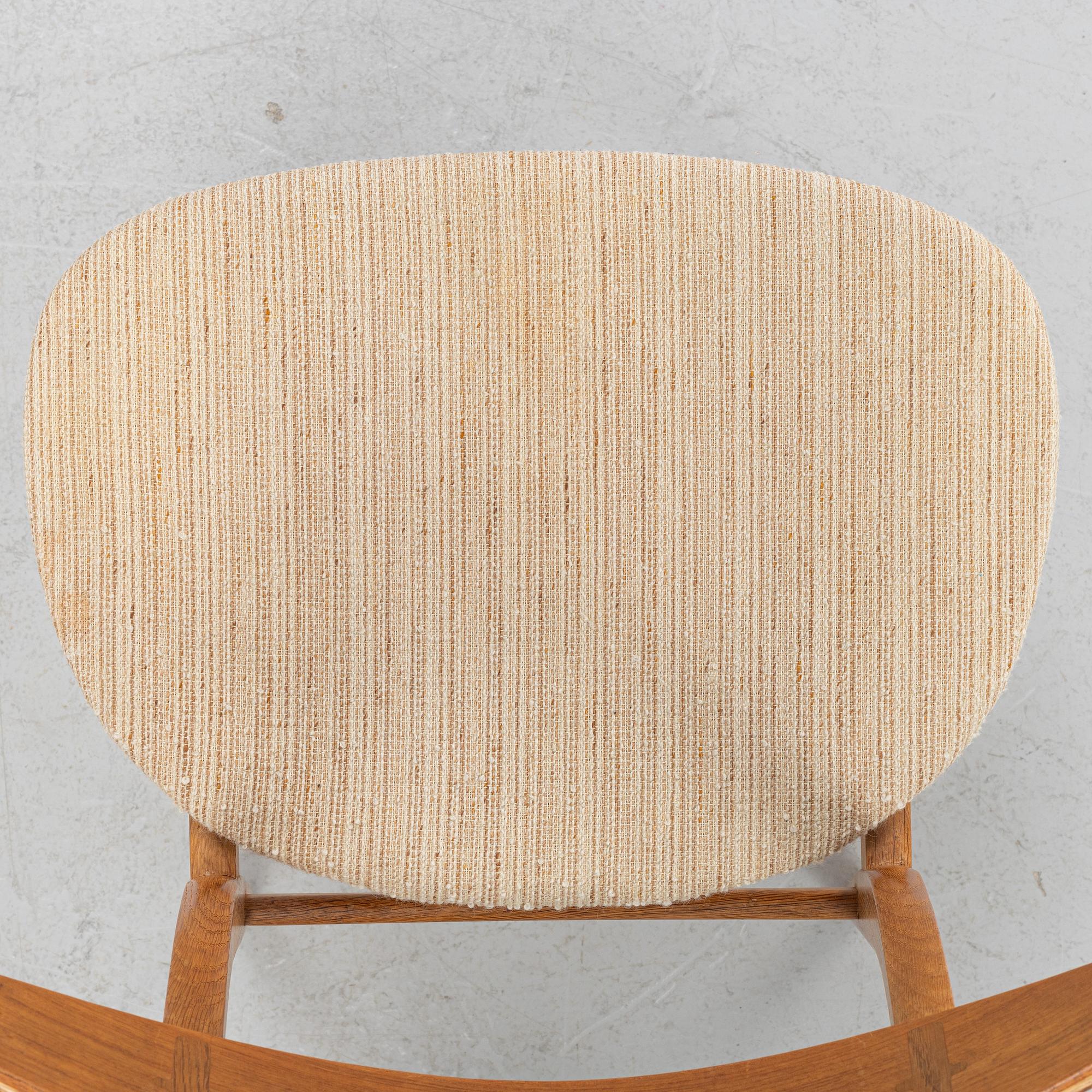 Hans J. Wegner, stolar, 5 st, modell "CH-30", Carl Hansen & Son, Odense, Danmark.