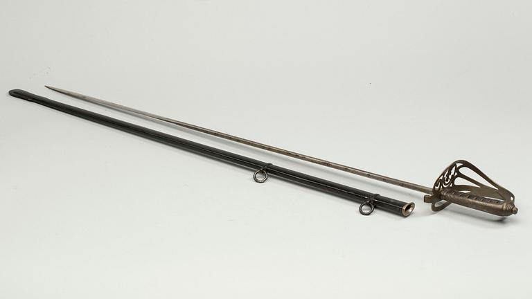 SABEL med balja, England, 1800-talets andra hälft.