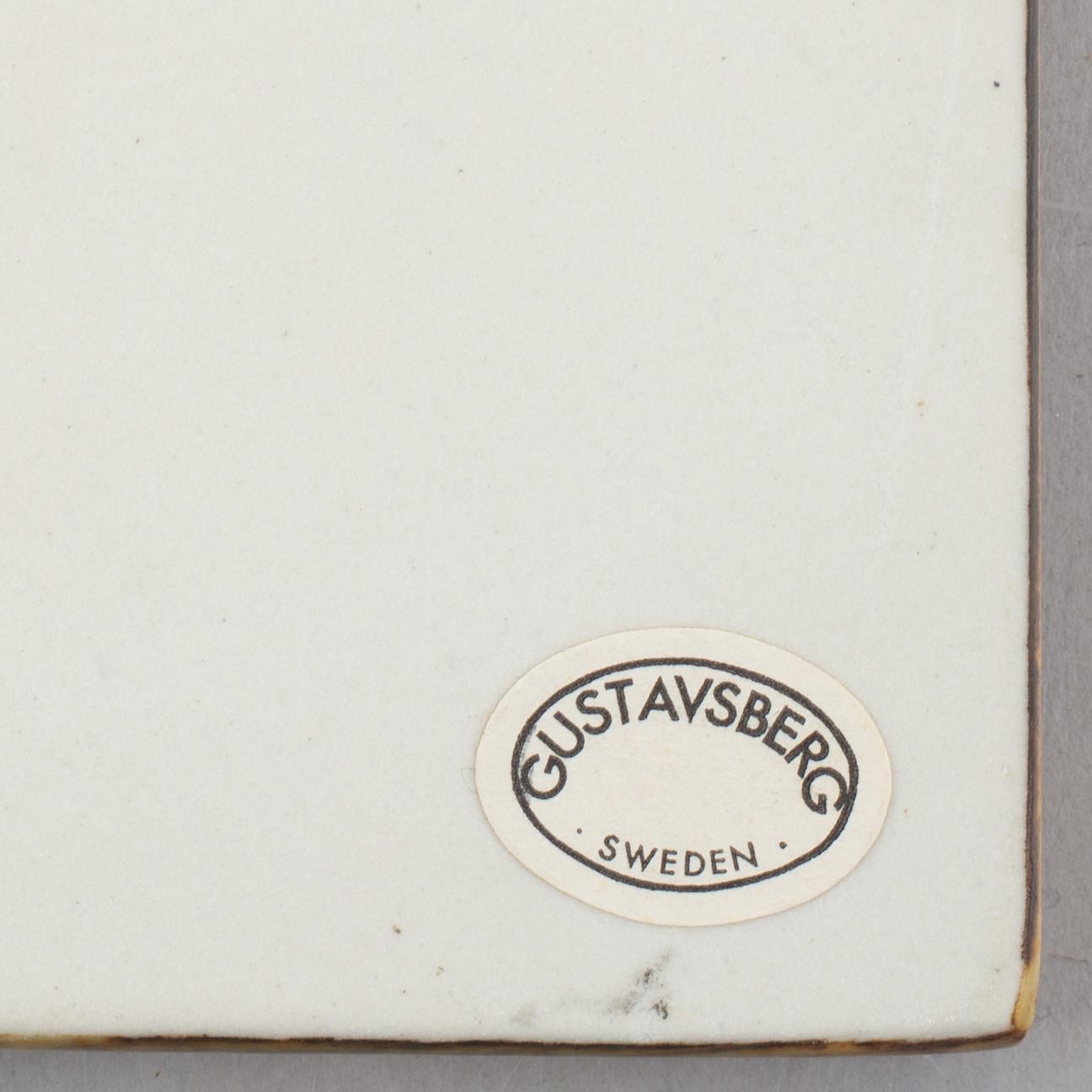 Lisa Larson, wall plaques, a pair, Gustavsberg, second half of the 20th century.